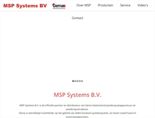 Tablet Screenshot of mspsystems.nl